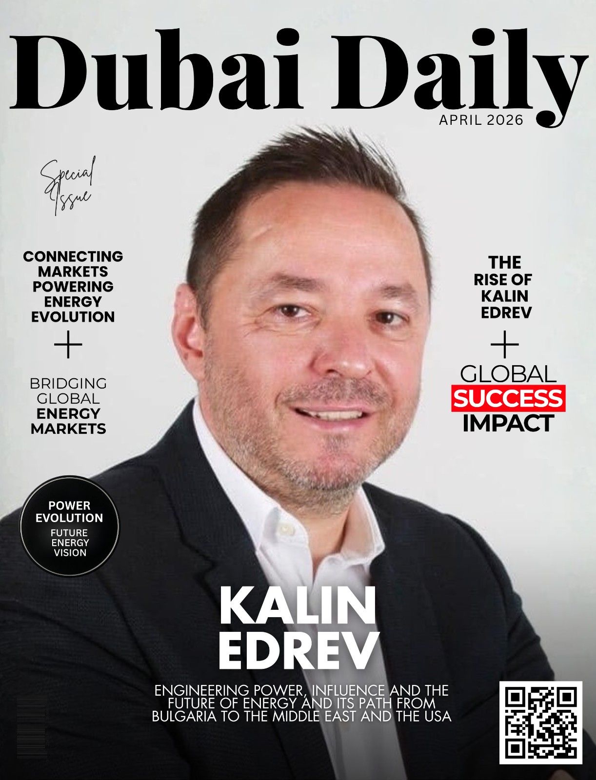 Kalin Edrev global energy strategist connecting Europe, the Middle East and the United States through energy infrastructure and innovation